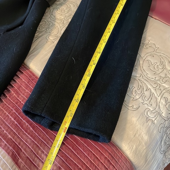 Ellen Tracy Long Black Belted Wool Wrap Coat. Women’s Size 2. - Picture 16 of 16